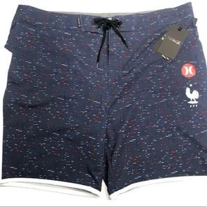 NWT Nike Hurley Team France FFF Board Shorts Sz 36
